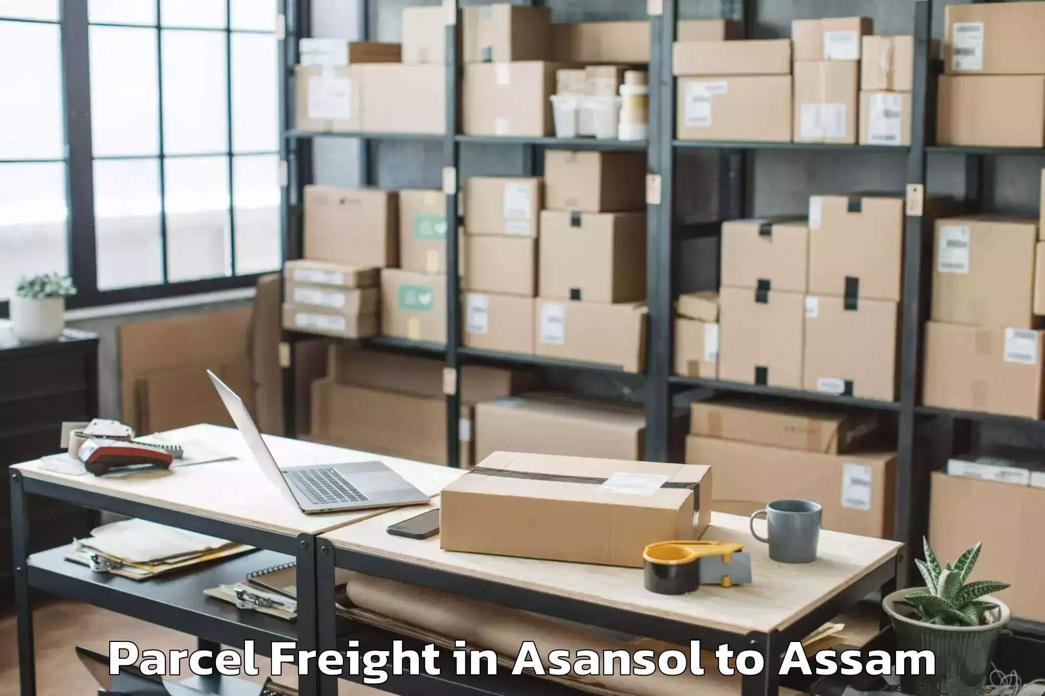 Easy Asansol to Balijan Parcel Freight Booking